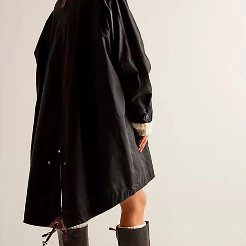 FREE PEOPLE JUKI Black Utility Jacket PLAID LINED NWOT
